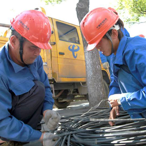 projetos de manutenção de linha de cabo de fibra